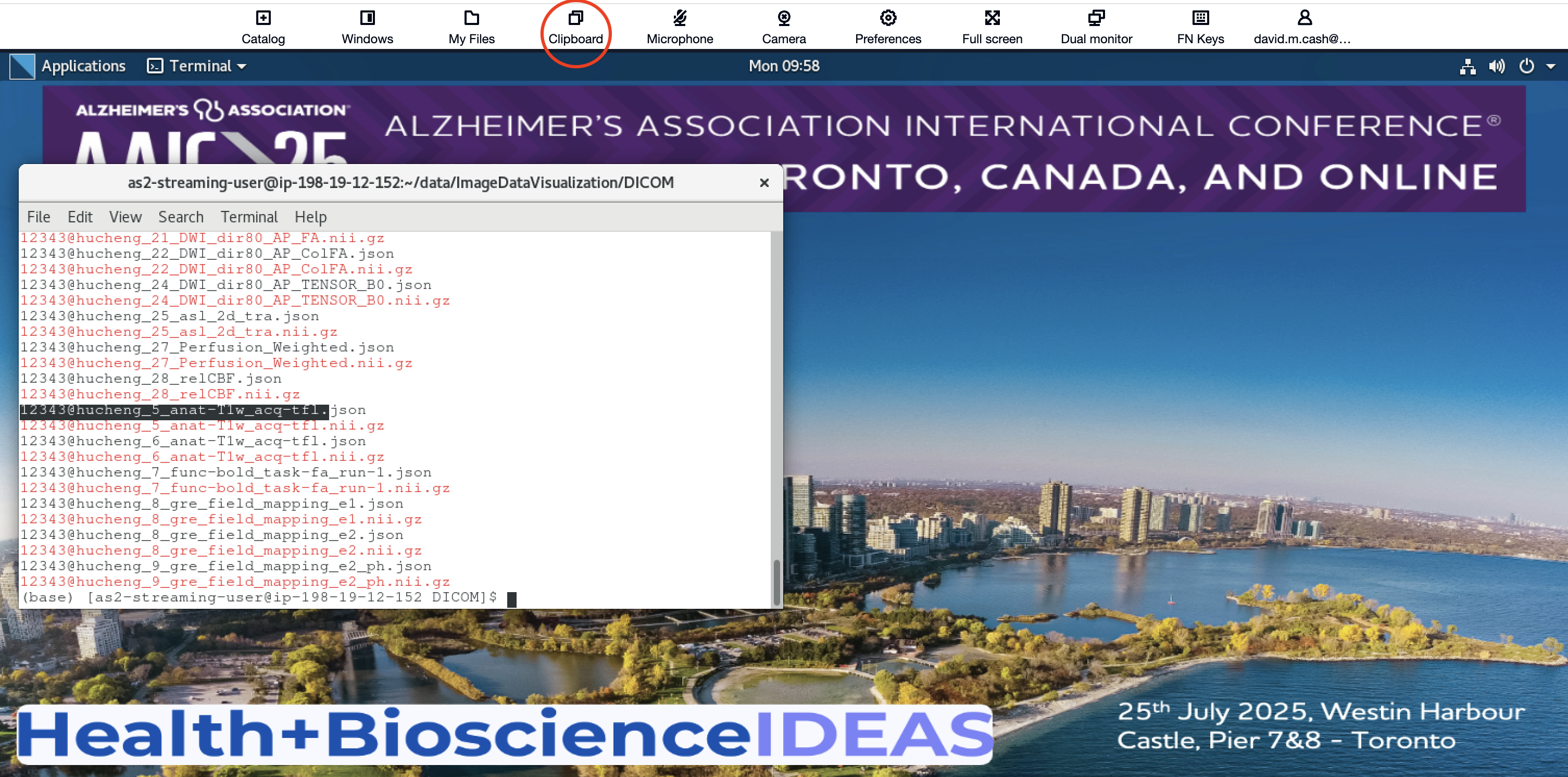 Select Clipboard menu