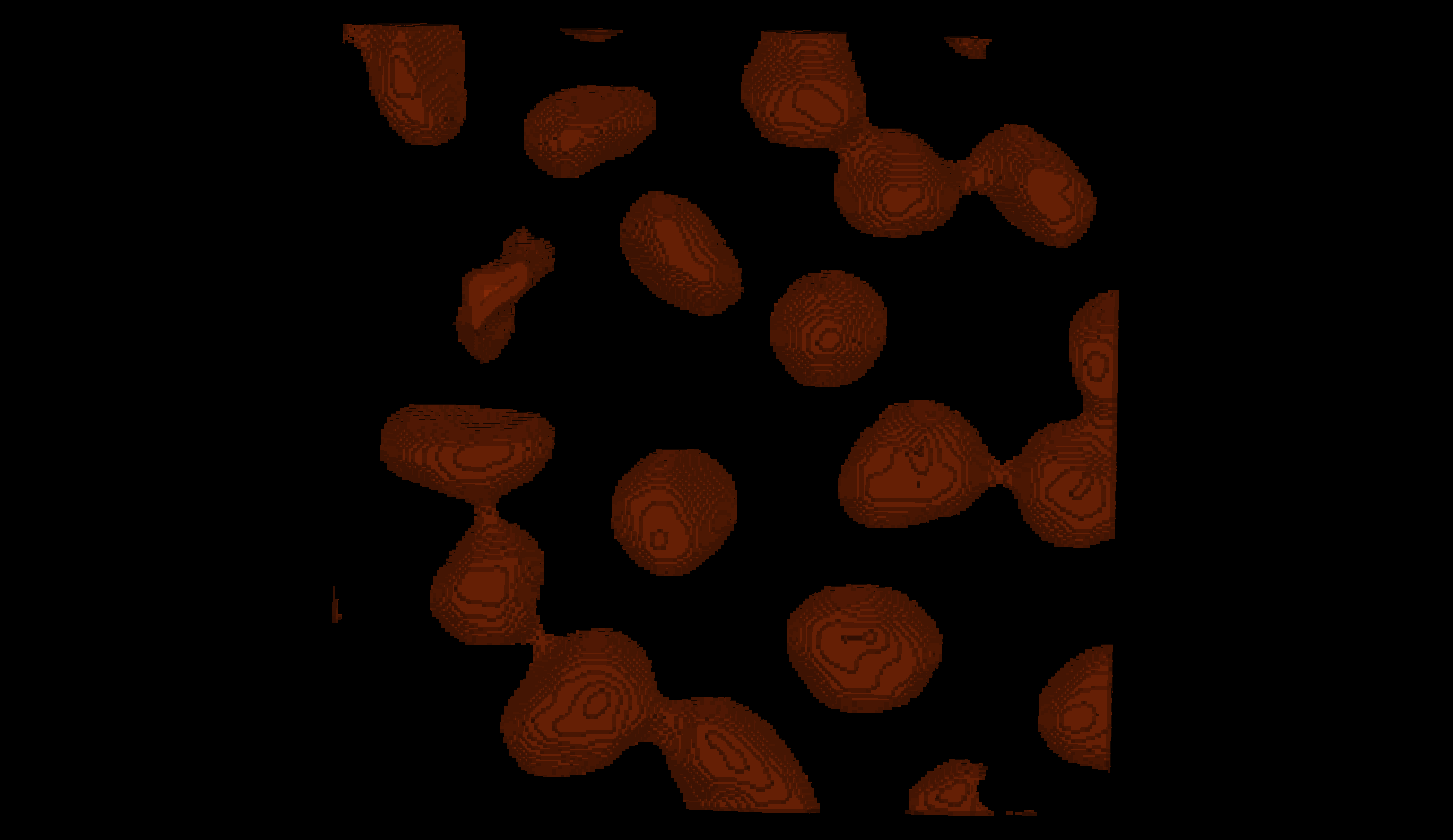 Semantic segmentation mask eroded with a ball of radius 5.