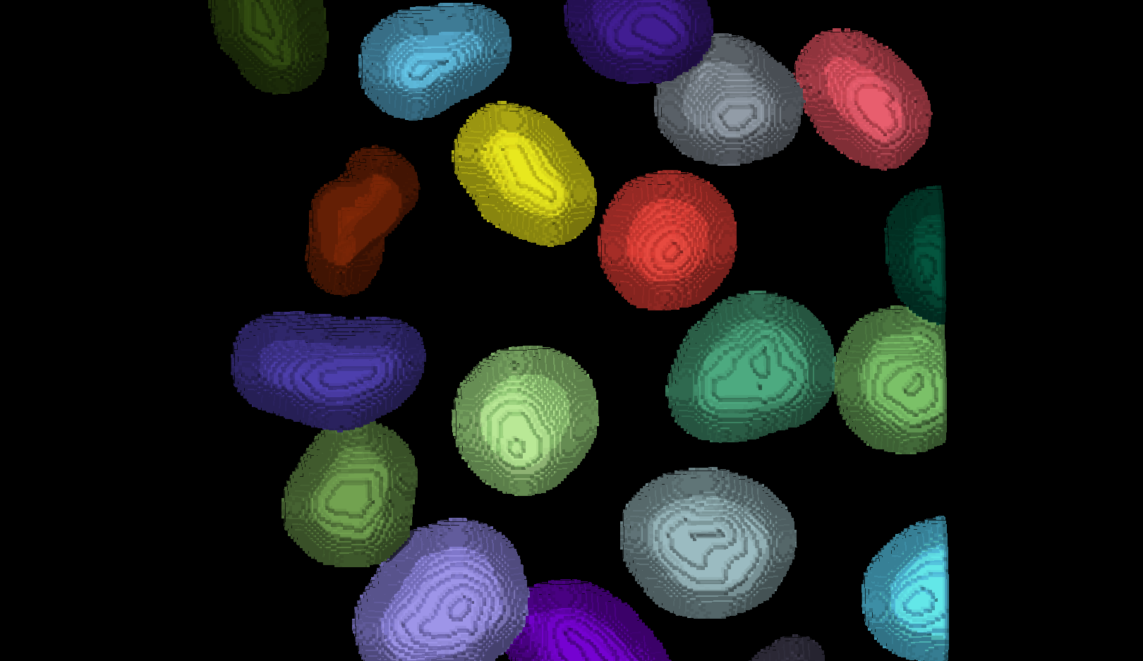 Dilated instance segmentation on the eroded segmentation mask